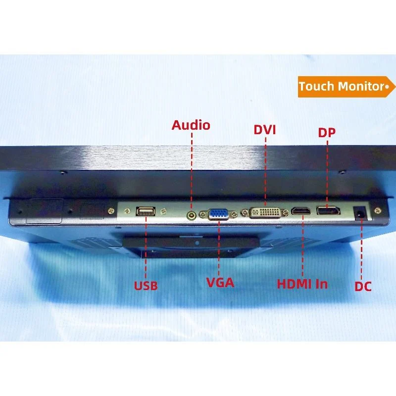 Capacitive touch monitors construction detail