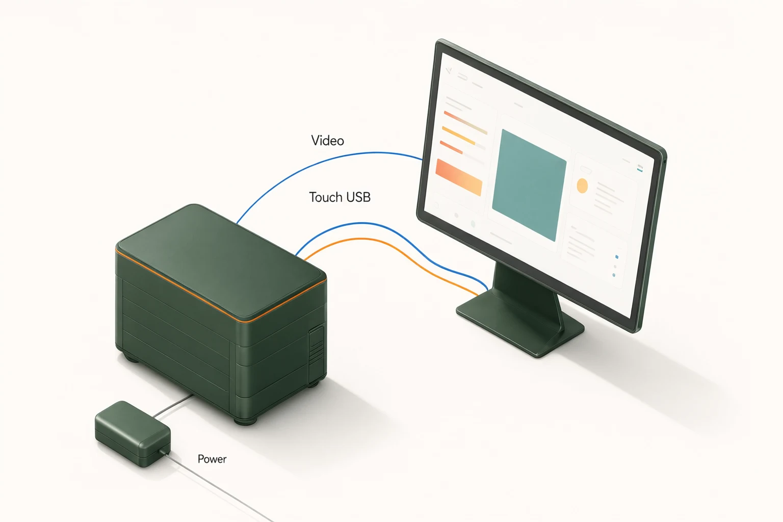 Conceptual display integration illustration