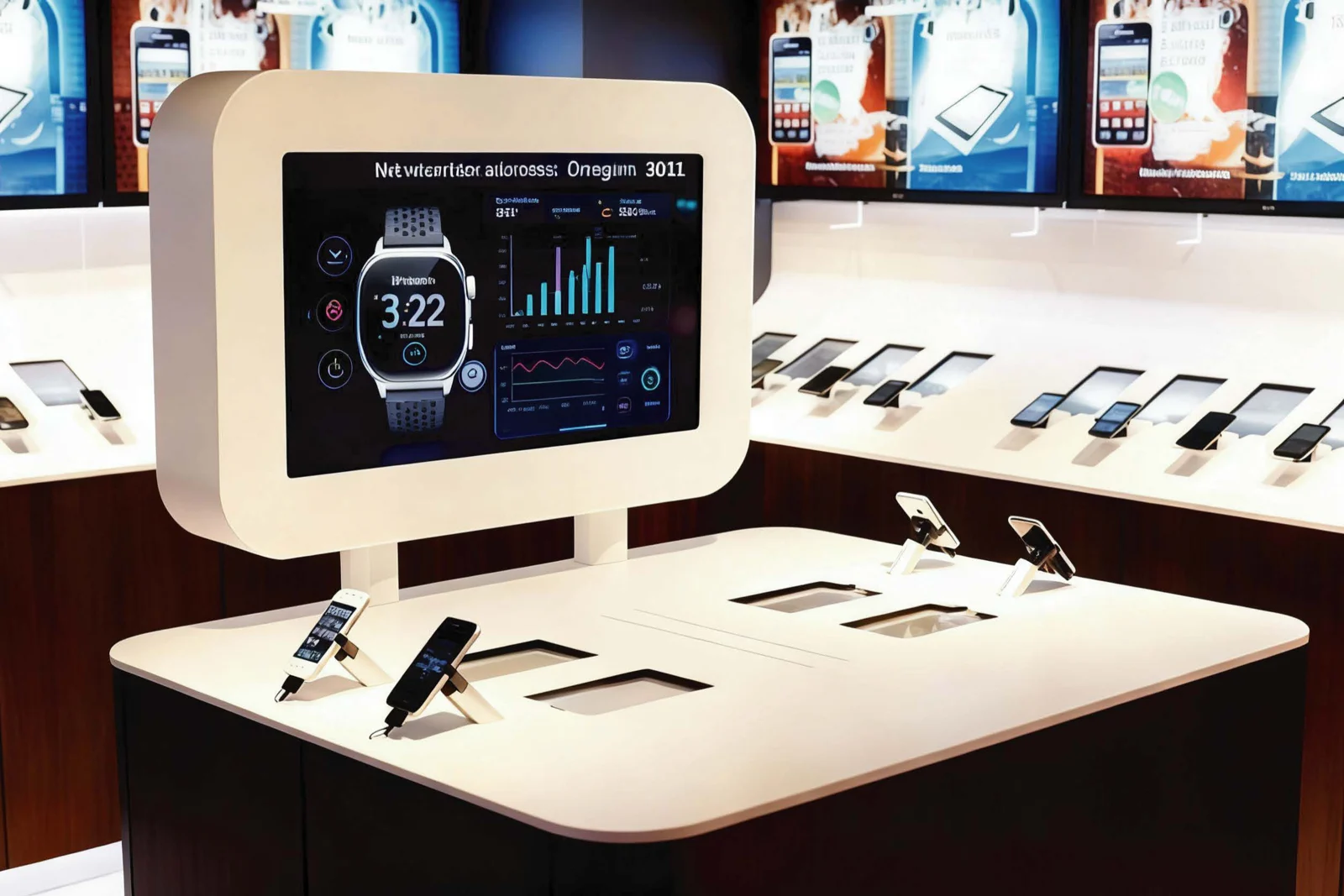Capacitive touch monitors application visual